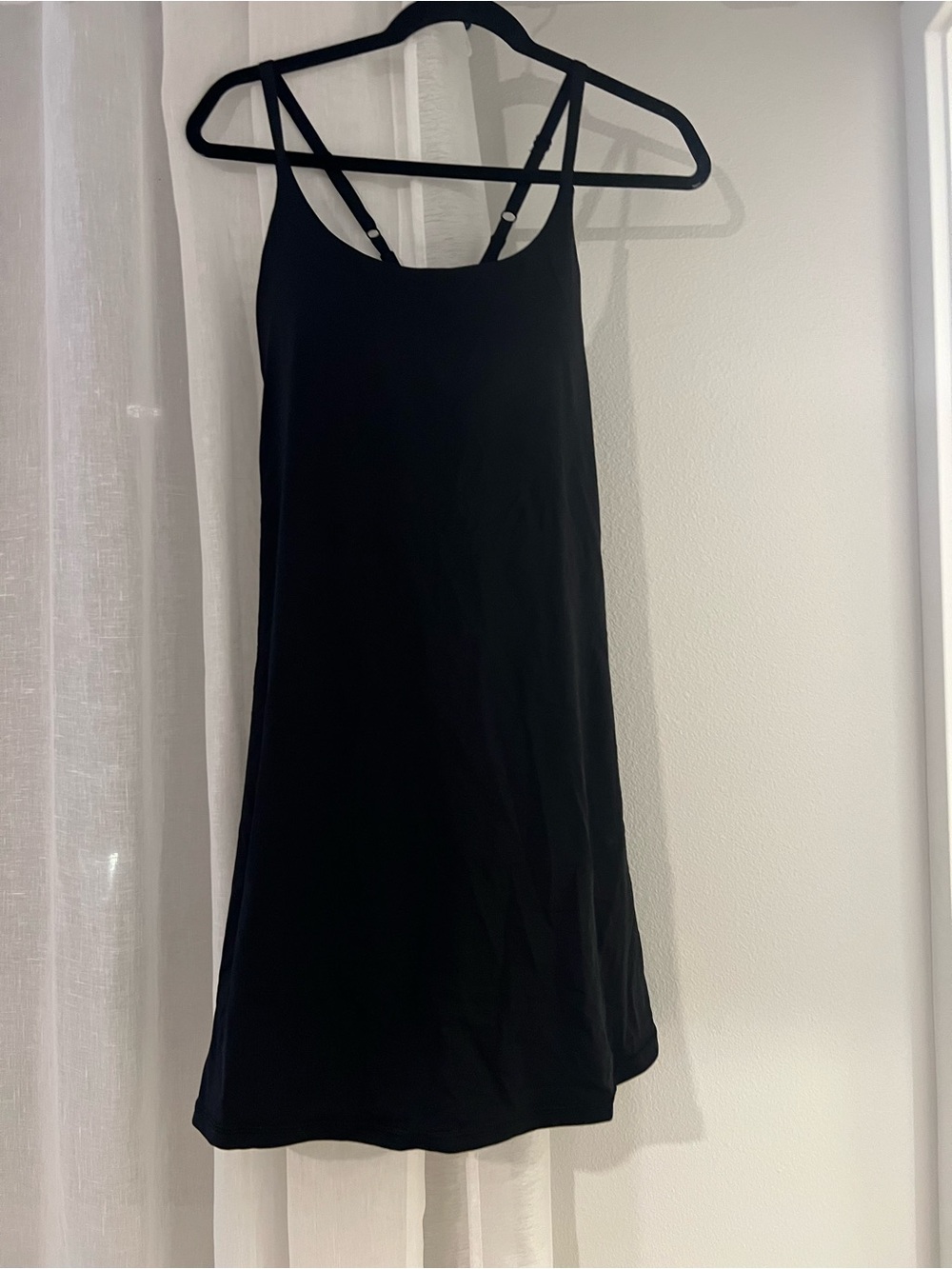 Athleisure Black Strappy Dress - Women's